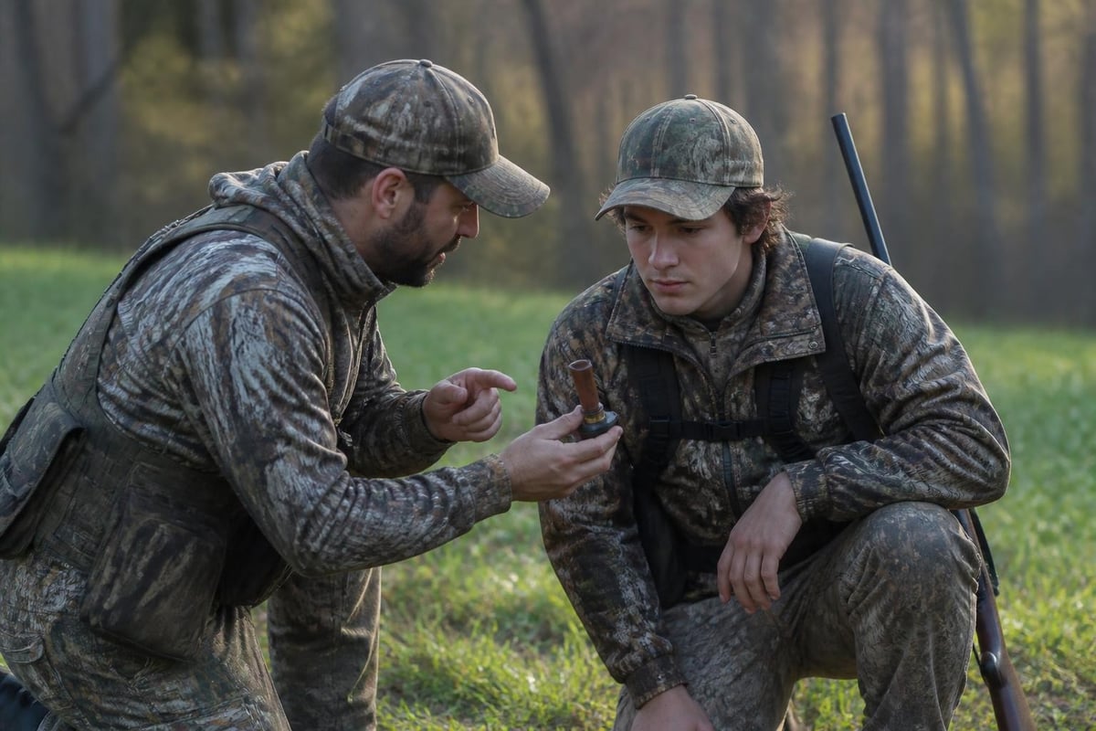 Guided turkey hunt learning