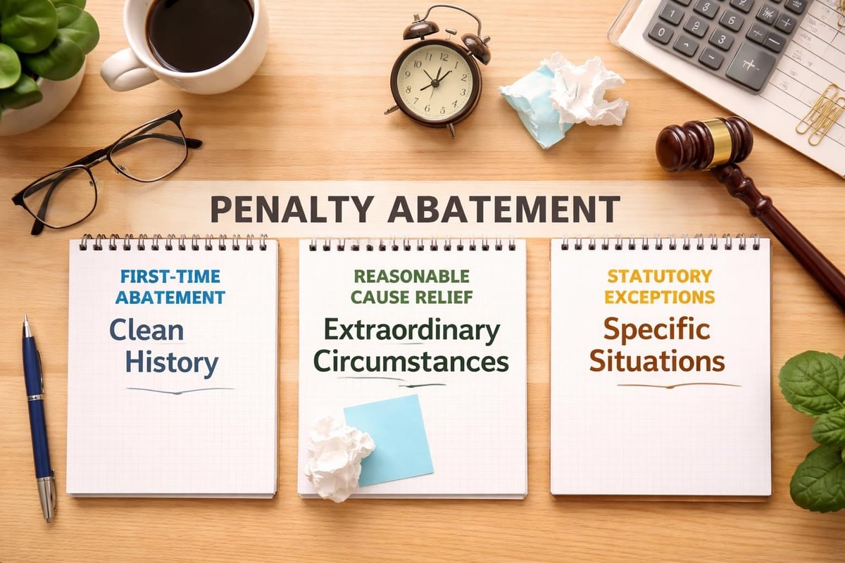 Tax penalty reduction strategies