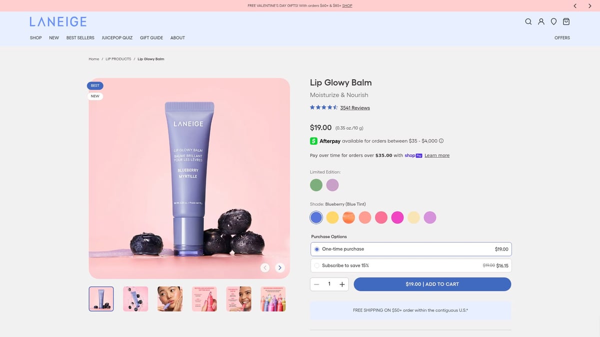 7 Must-Try Best Korean Lip Balm Picks for Soft Lips in 2026 - Laneige Lip Glowy Balm