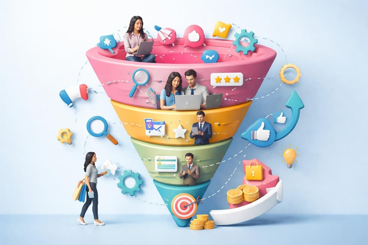 Conversion optimization funnel