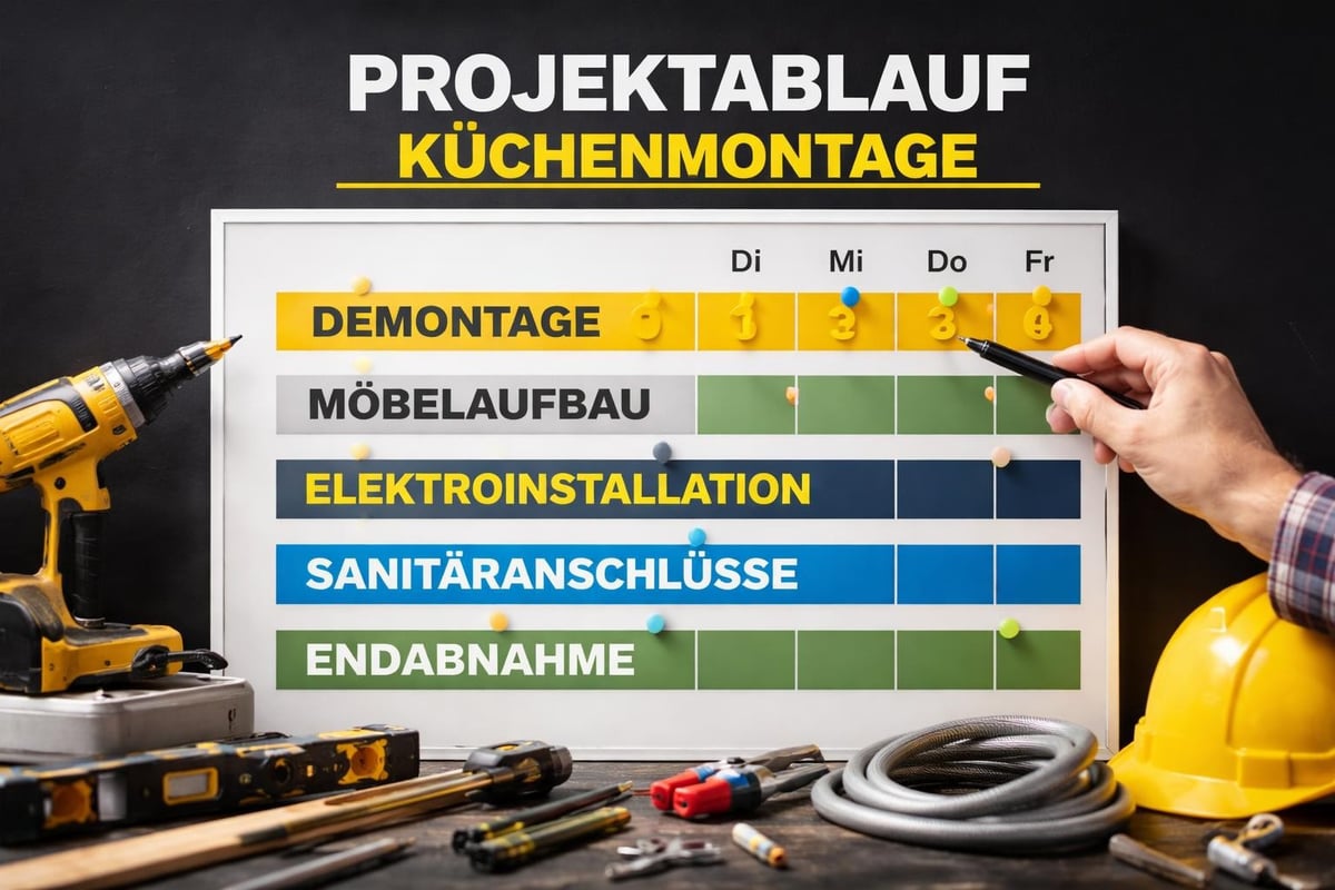 Komplexe Küchenmontage Planung