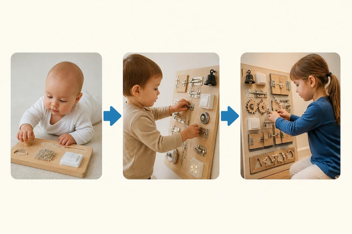 Sensory board features by age