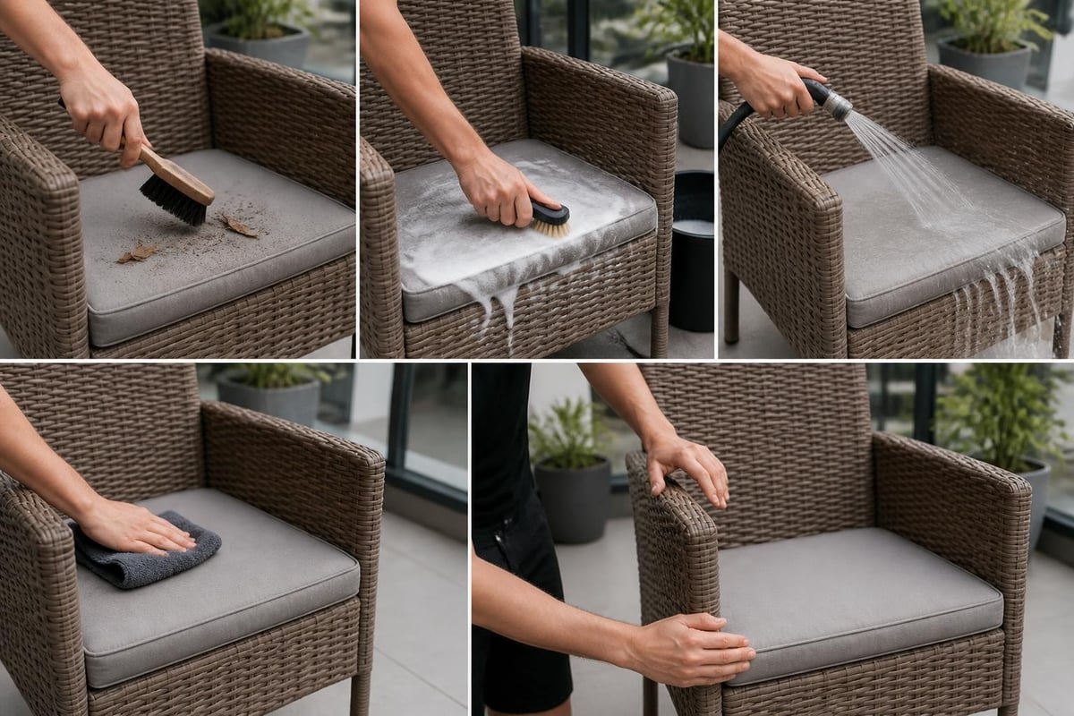 Rattan furniture maintenance steps