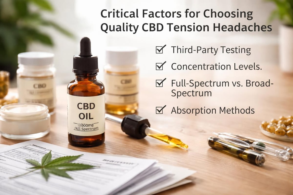 CBD product selection criteria
