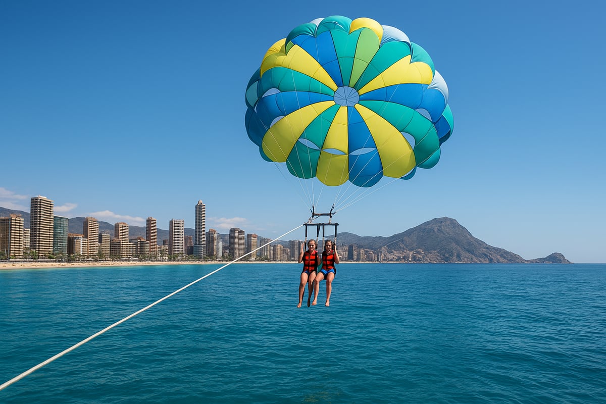 Motos de Agua Benidorm - article acd0cd44 076c 420d bc2 fotografia realista de alta calidad mostrando a tu 0 ¿Por Qué Benidorm Es Un Destino Top Para Parasailing?