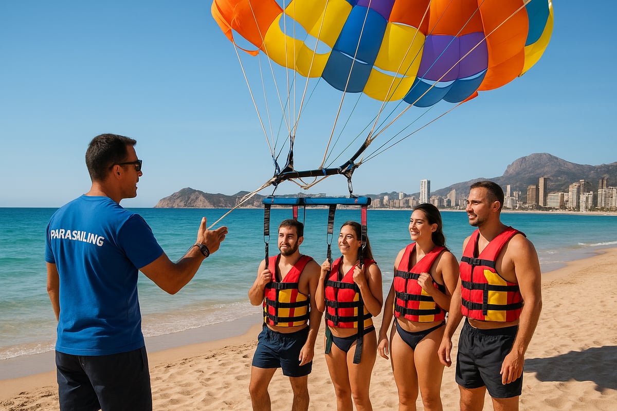 Motos de Agua Benidorm - article acd0cd44 076c 420d bc2 fotografia realista y de alta calidad de un grupo 2 1k1ziz Consejos Esenciales Para Disfrutar Del Parasailing En Benidorm