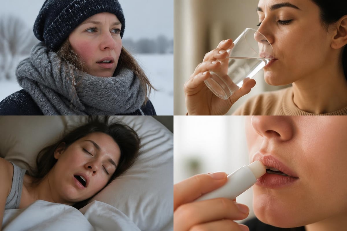 Factors causing lip dryness