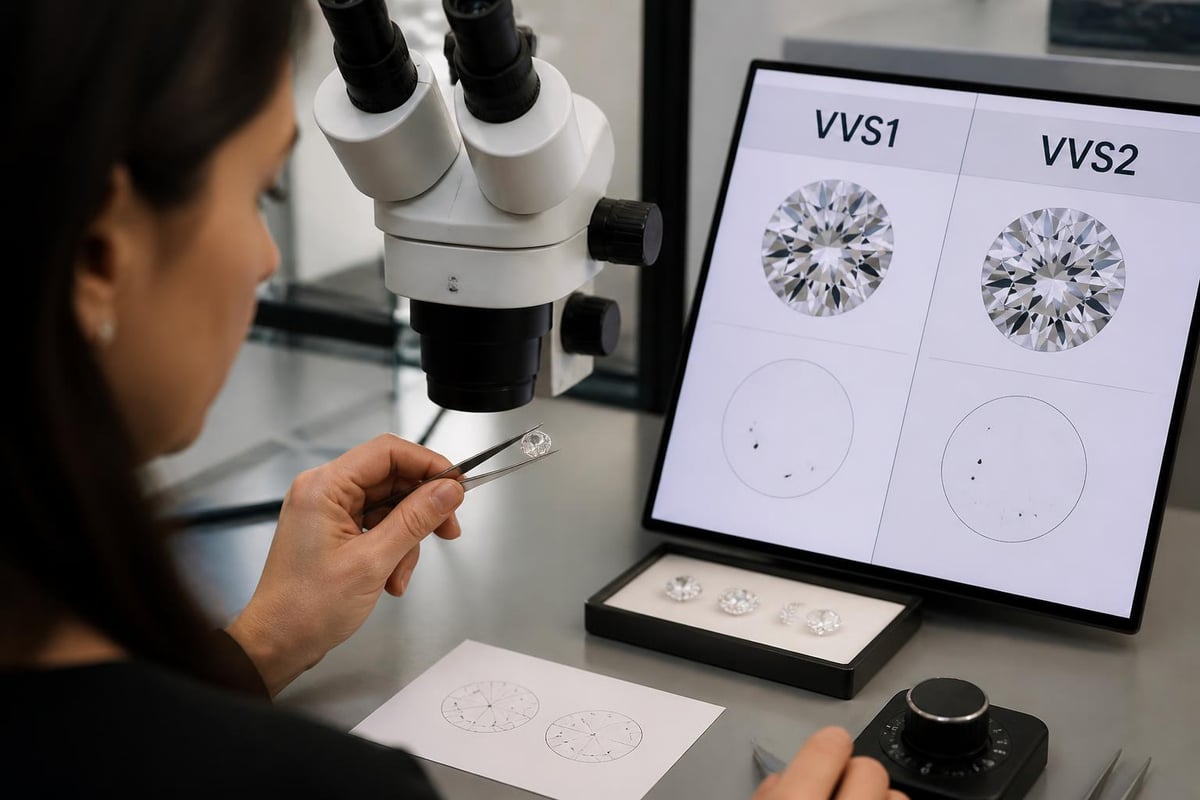 VVS1 clarity characteristics
