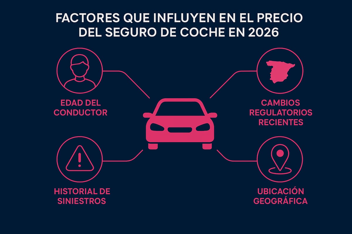 Factores que influyen en el precio del seguro de coche en 2026
