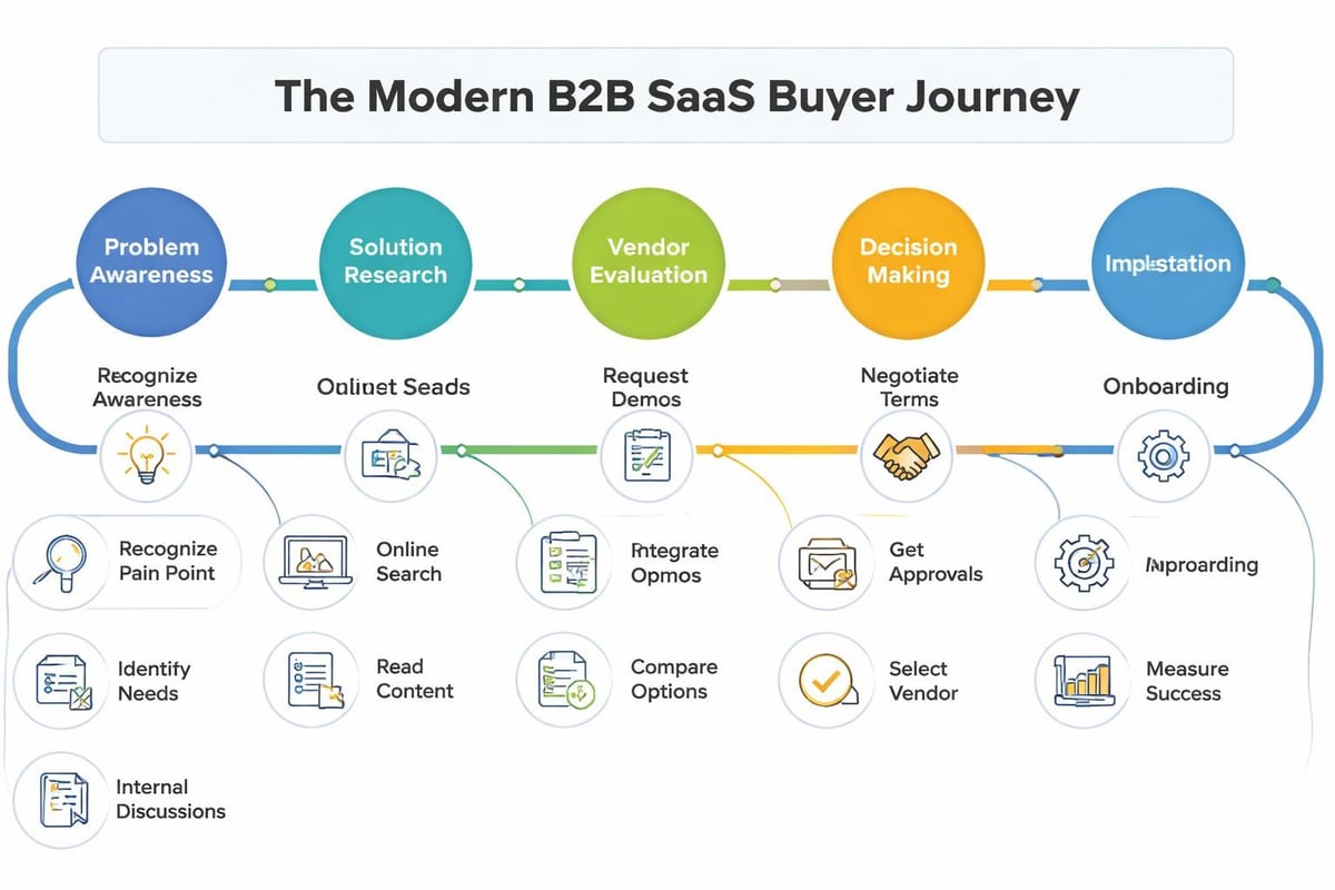 B2B SaaS buyer journey stages