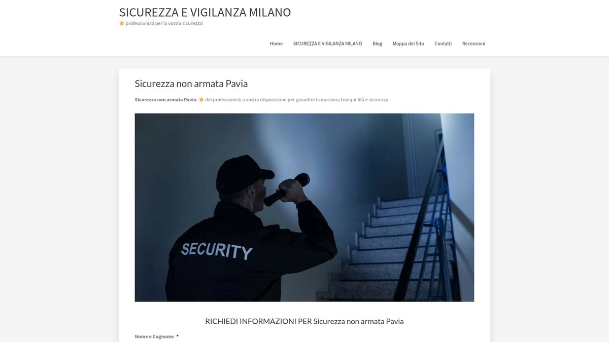 7 Soluzioni Di Vigilanza Non Armata Pavia Da Considerare Nel 2026 - Servizio di Receptionist di Sicurezza
