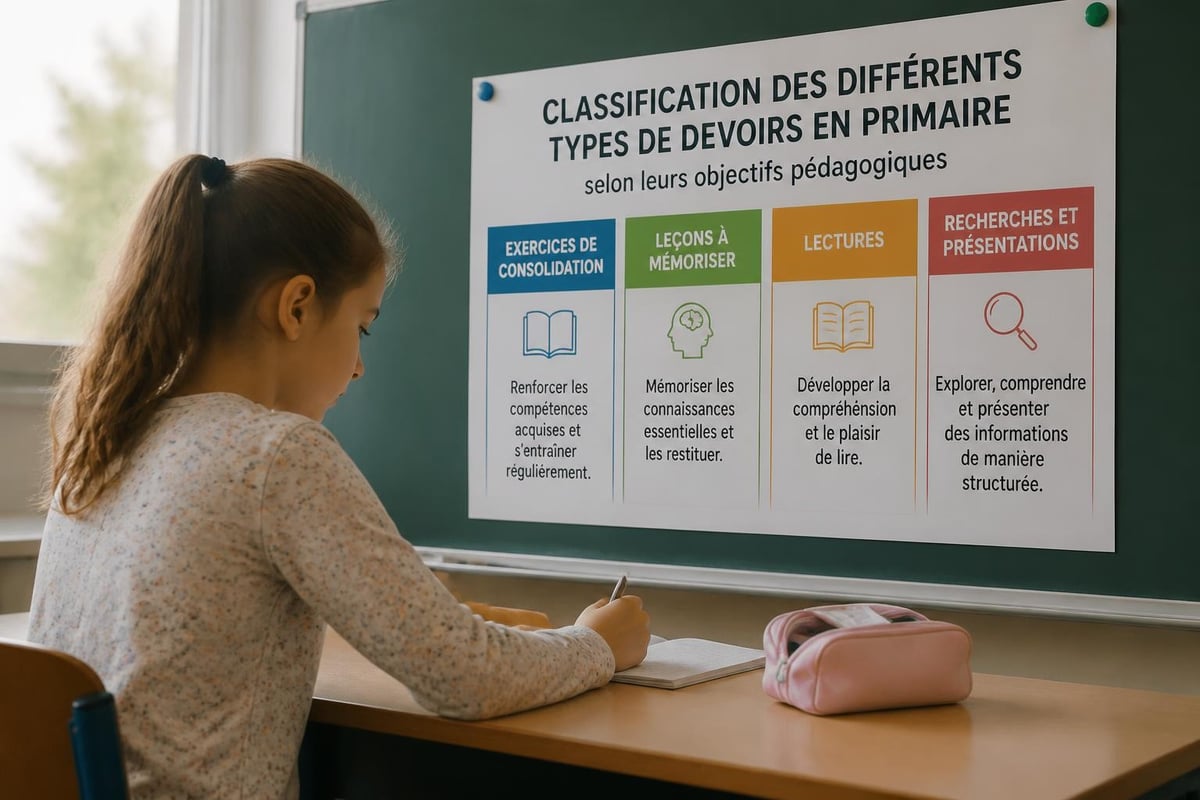 Types de devoirs primaire