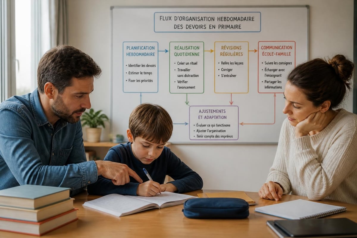 Organisation devoirs primaire