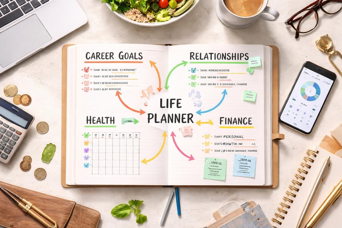 Life planner categories