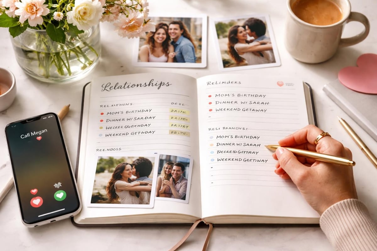 Relationship tracking in life planner