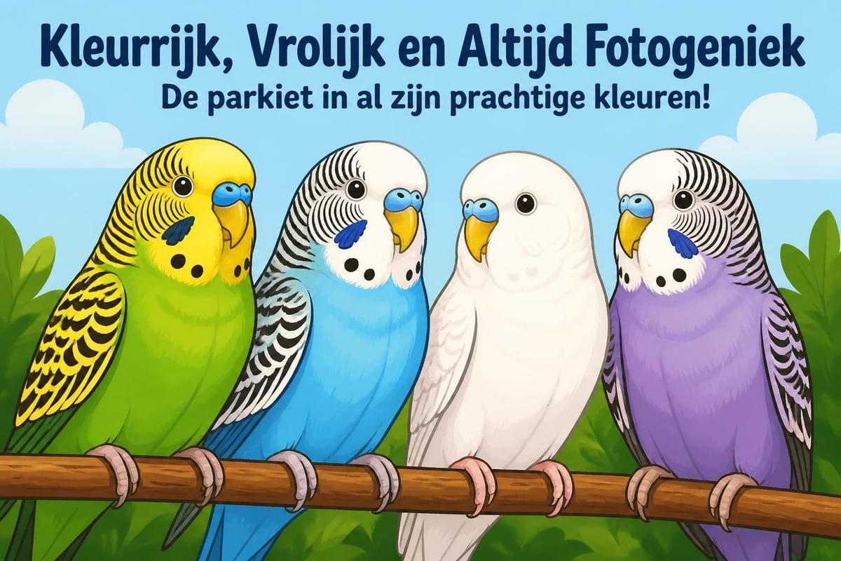 Parkiet kleurenvariaties