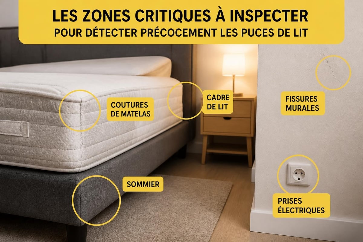 Inspection préventive de la literie