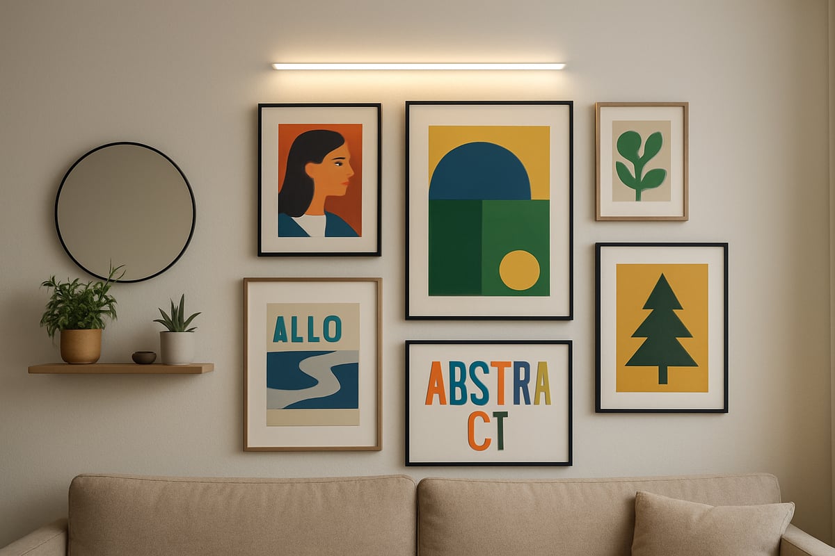 Creative Ways to Arrange Posters on a Wall