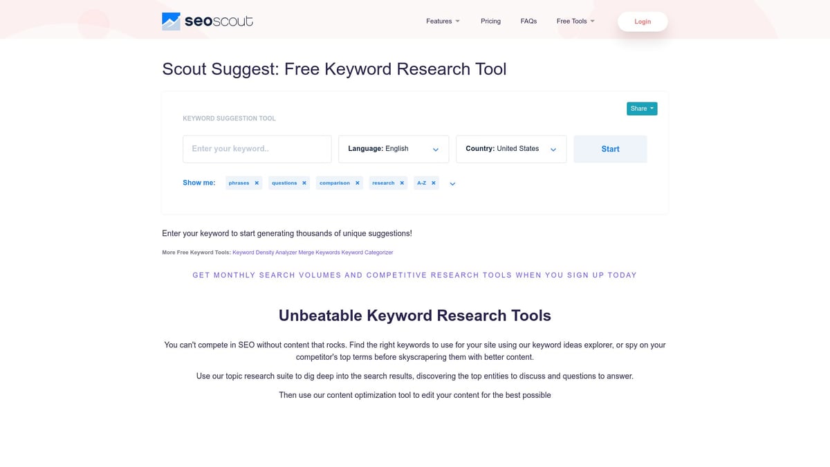7 Outil Recherche Mots Clés Incontournables En 2025 - Scout Suggest par SEOScout