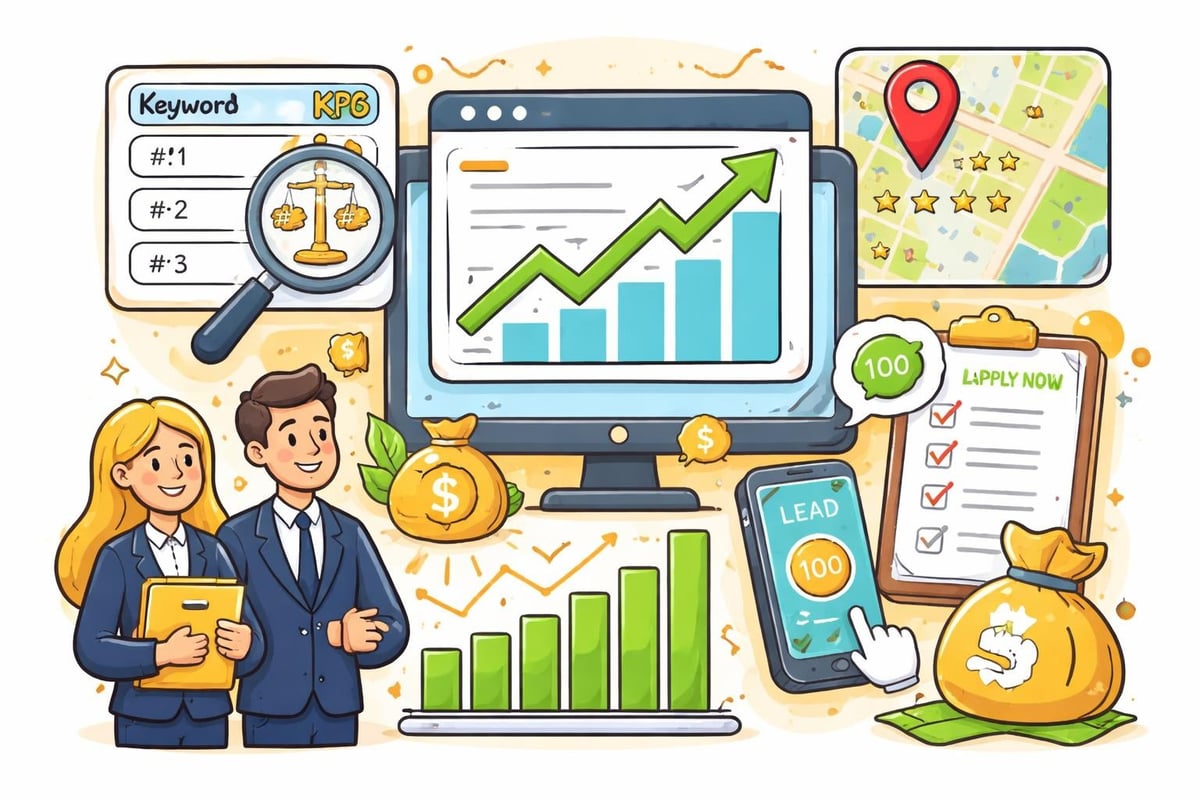 Law firm SEO measurement dashboard