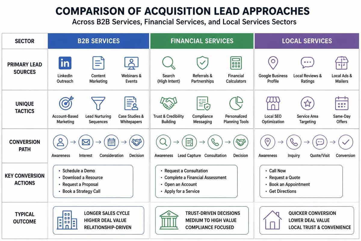 Industry-specific lead acquisition strategies