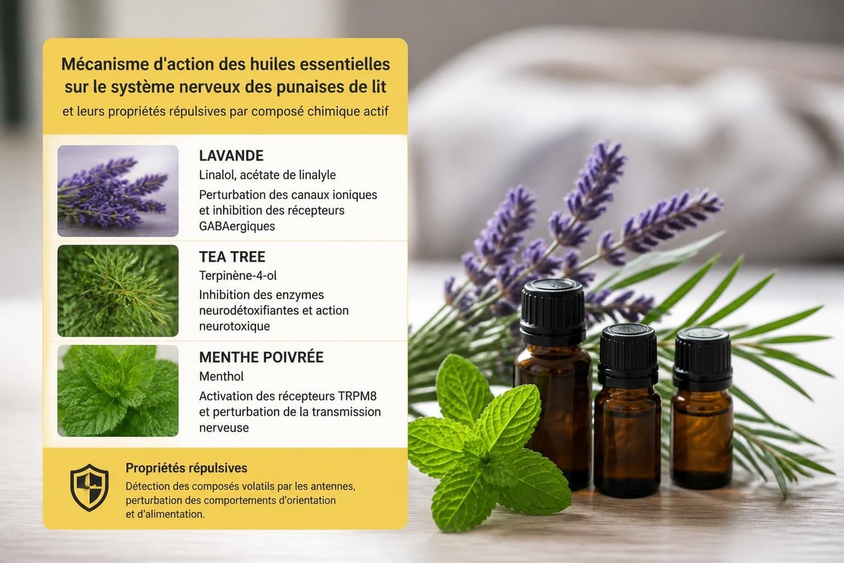 Huiles essentielles punaises de lit