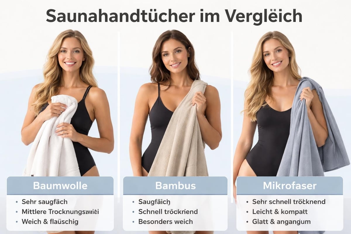 Materialvergleich Saunatücher