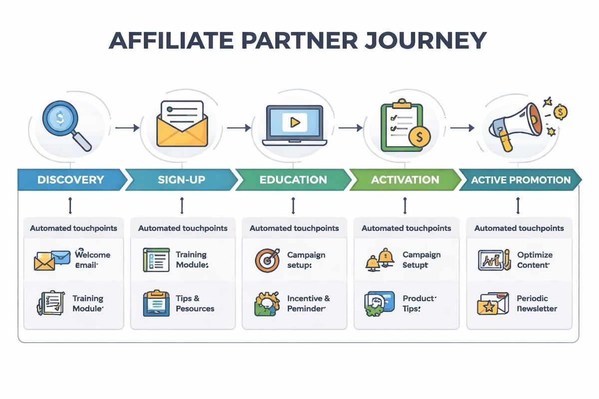 Automated affiliate onboarding workflow