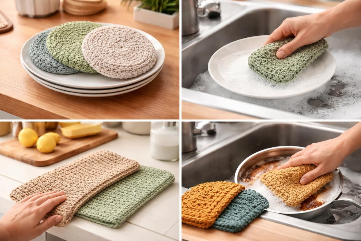Creative dishcloth variations