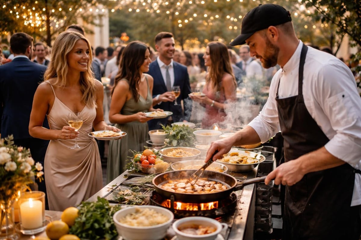 Wedding show cooking