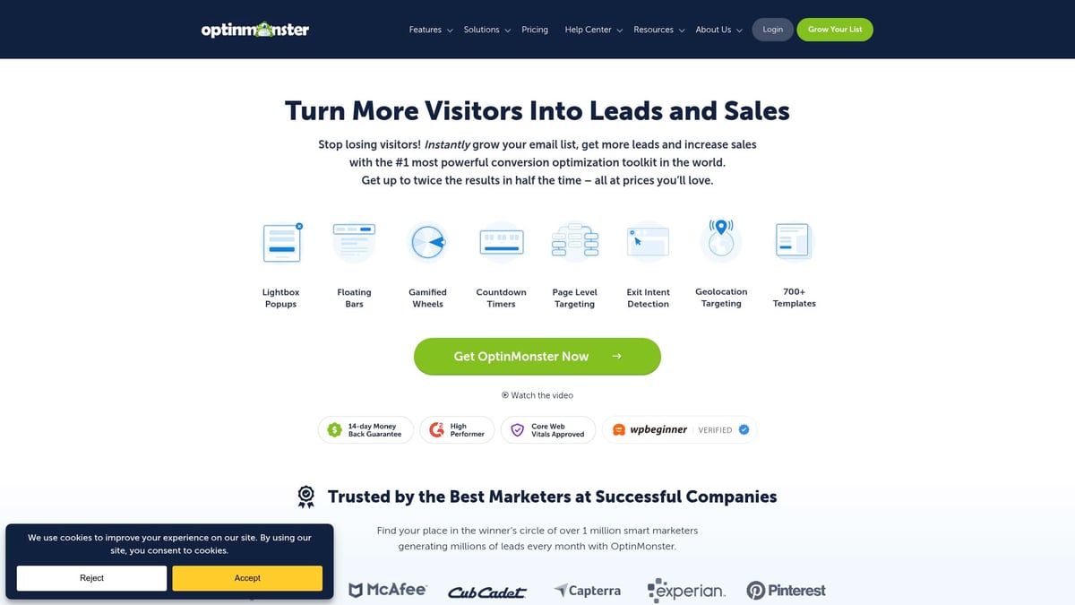 7 Must-Try Tools Lead Generation Solutions for 2025 - OptinMonster