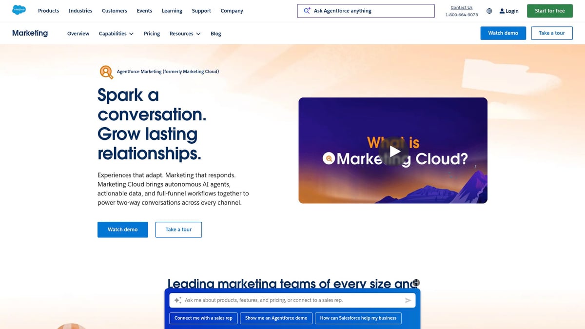 7 Must-Try Tools Lead Generation Solutions for 2025 - Salesforce Marketing Cloud