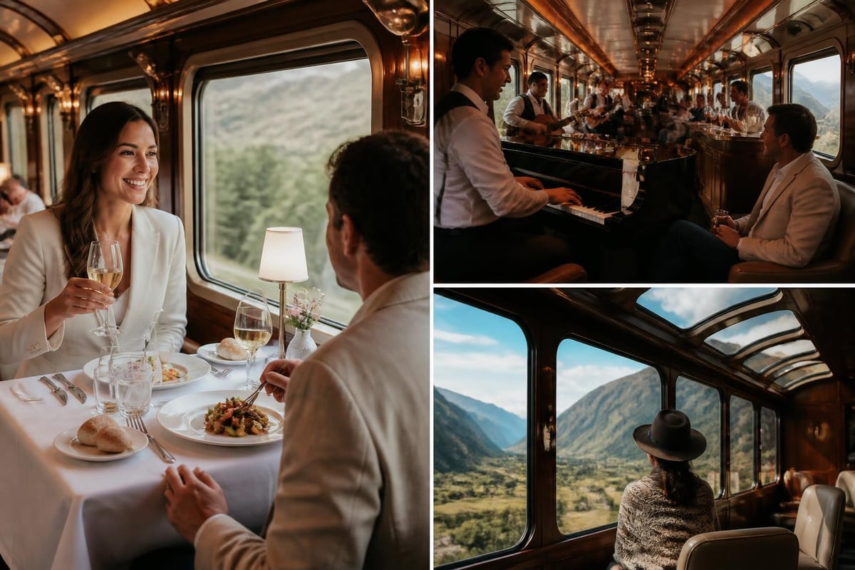 Hiram Bingham luxury train service elements