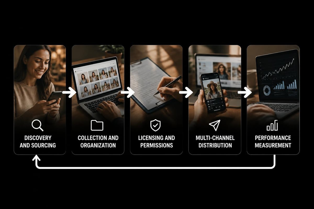 UGC strategy pipeline stages