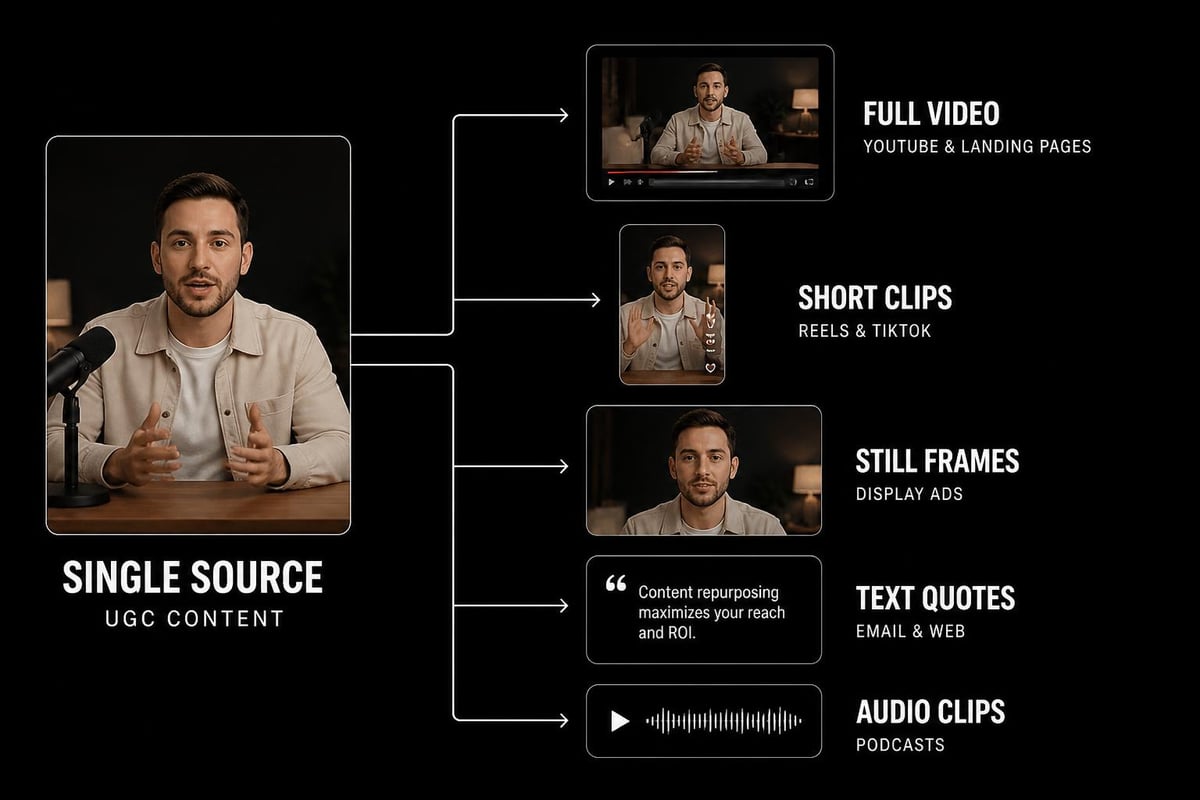 UGC repurposing workflow
