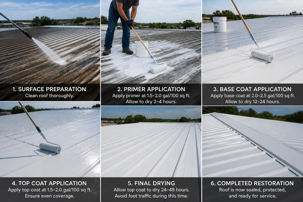 Silicone coating application process