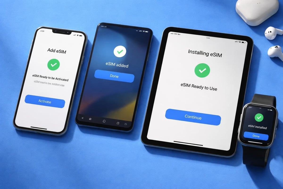ESIM setup across devices