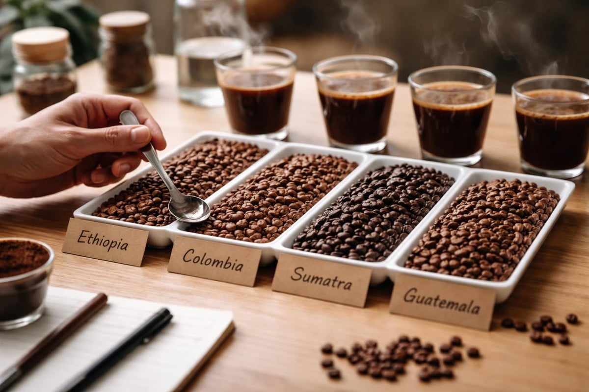 Coffee sampling comparison process