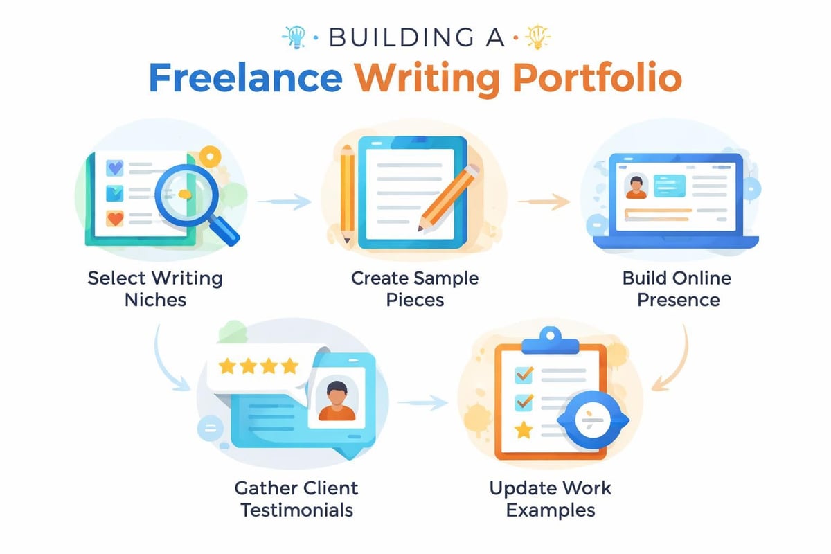 Building freelance writing portfolio