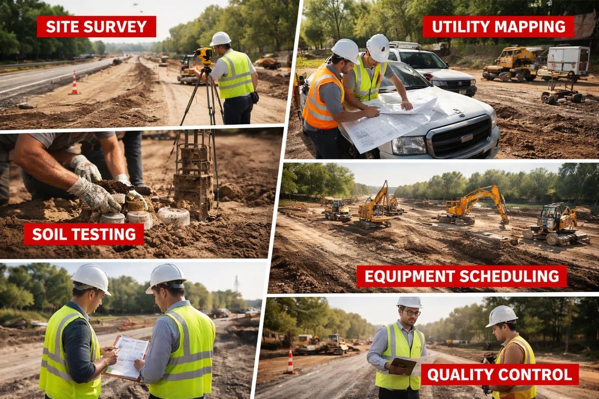 Commercial excavation planning