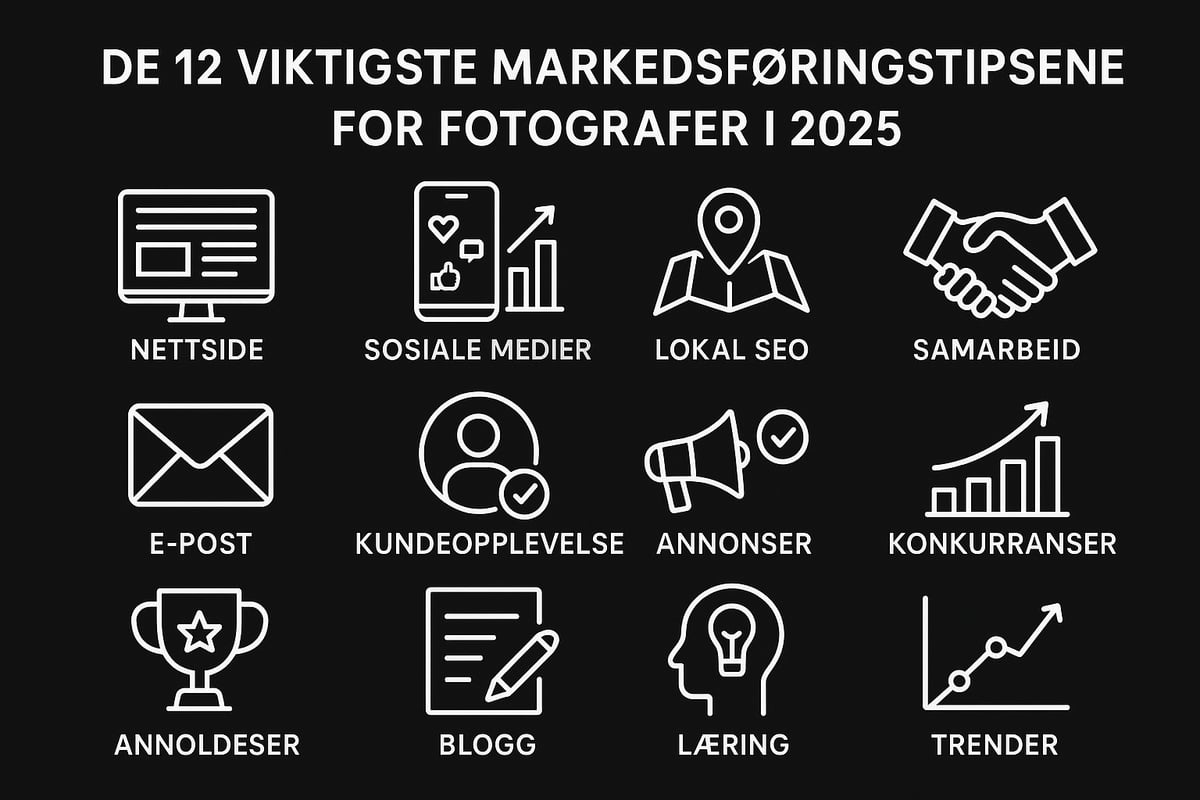 12 smarte tips til markedsføring for fotografer 2025