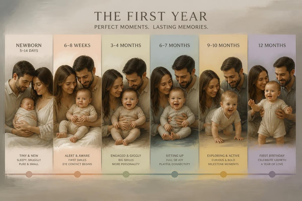 Family photo session timeline