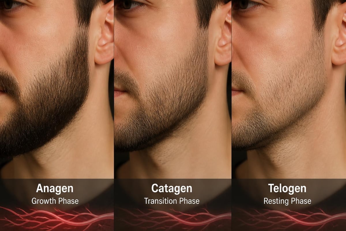 Facial hair follicle cycle