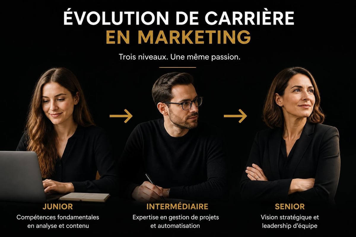 Compétences marketing par niveau