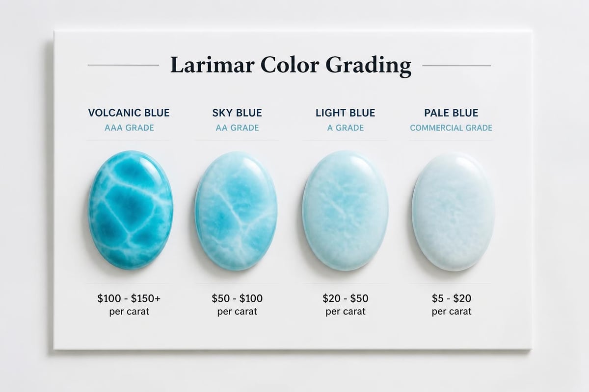 Larimar color grading chart