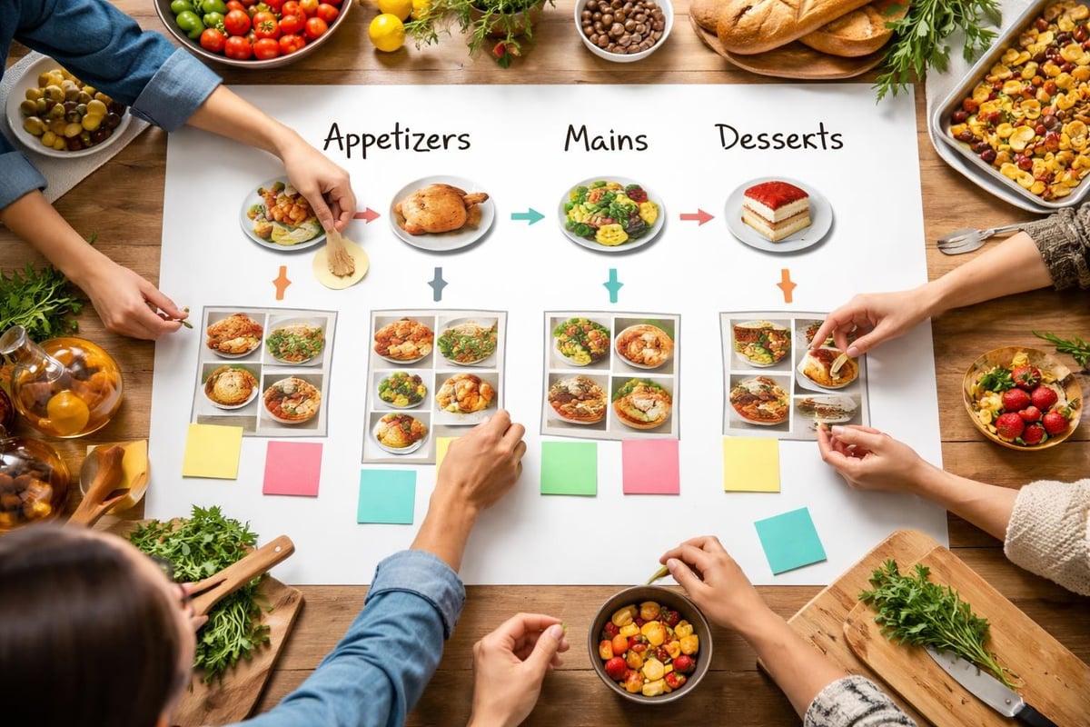 Menüplanung für Kochgruppen