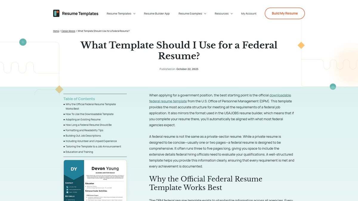 Top 10 Best Military Resume Formats for Success in 2026 11 Top 10 Best Military Resume Formats for Success in 2026 - Federal/MoD-Style Military CV