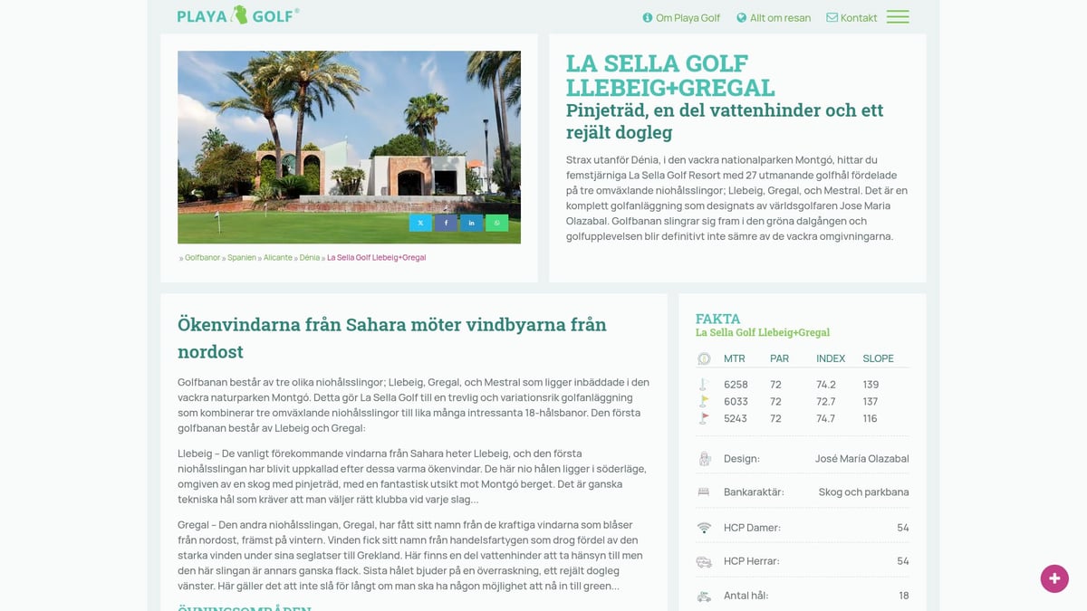 7 Fantastiska Alicante Golfbanor Att Upptäcka 2025 - La Sella Golf Resort