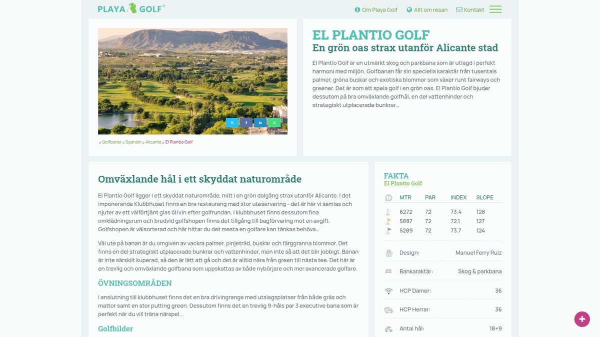 7 Fantastiska Alicante Golfbanor Att Upptäcka 2025 - El Plantío Golf Resort
