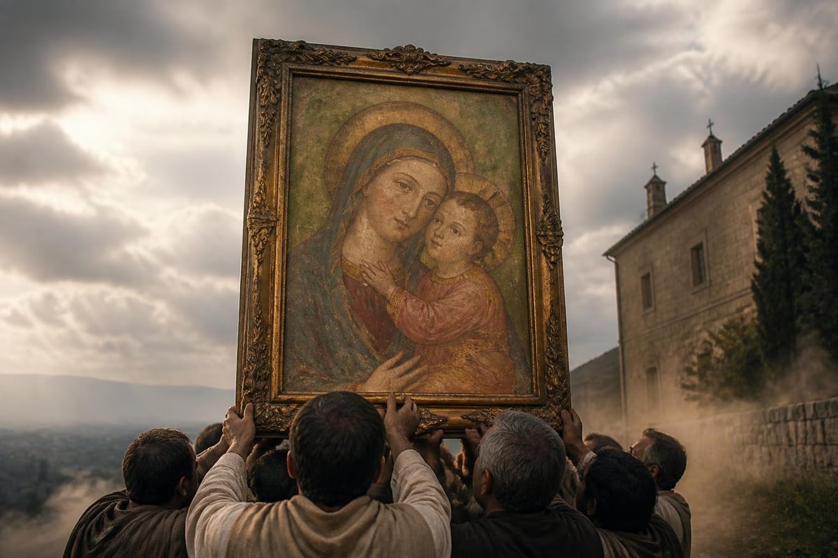 Miraculous appearance of Our Lady of Good Counsel